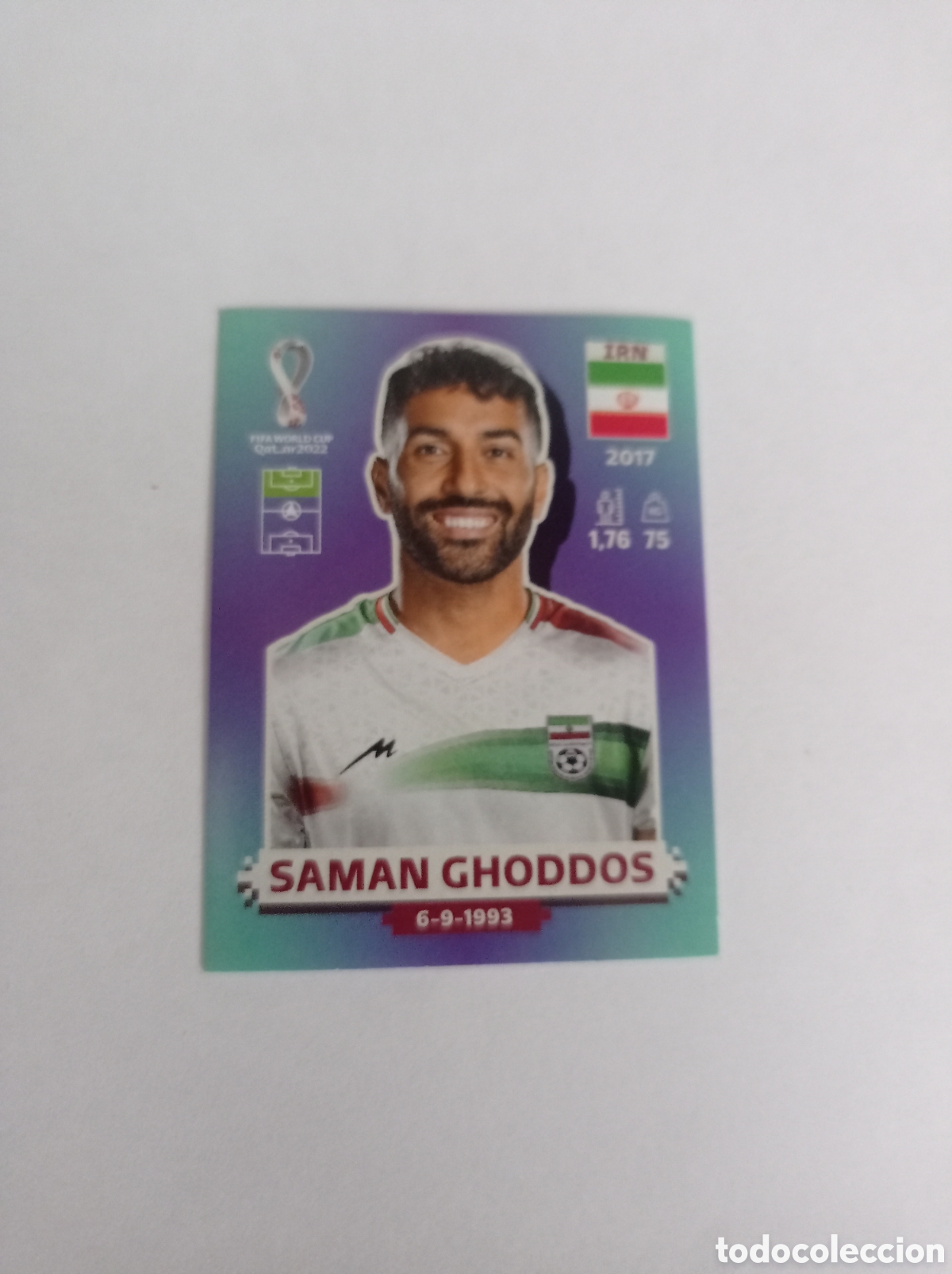 Cromos de F&uacute;tbol: GHODDOS 19 IR&Aacute;N MUNDIAL QATAR 2022 PANINI NUEVO SIN PEGAR