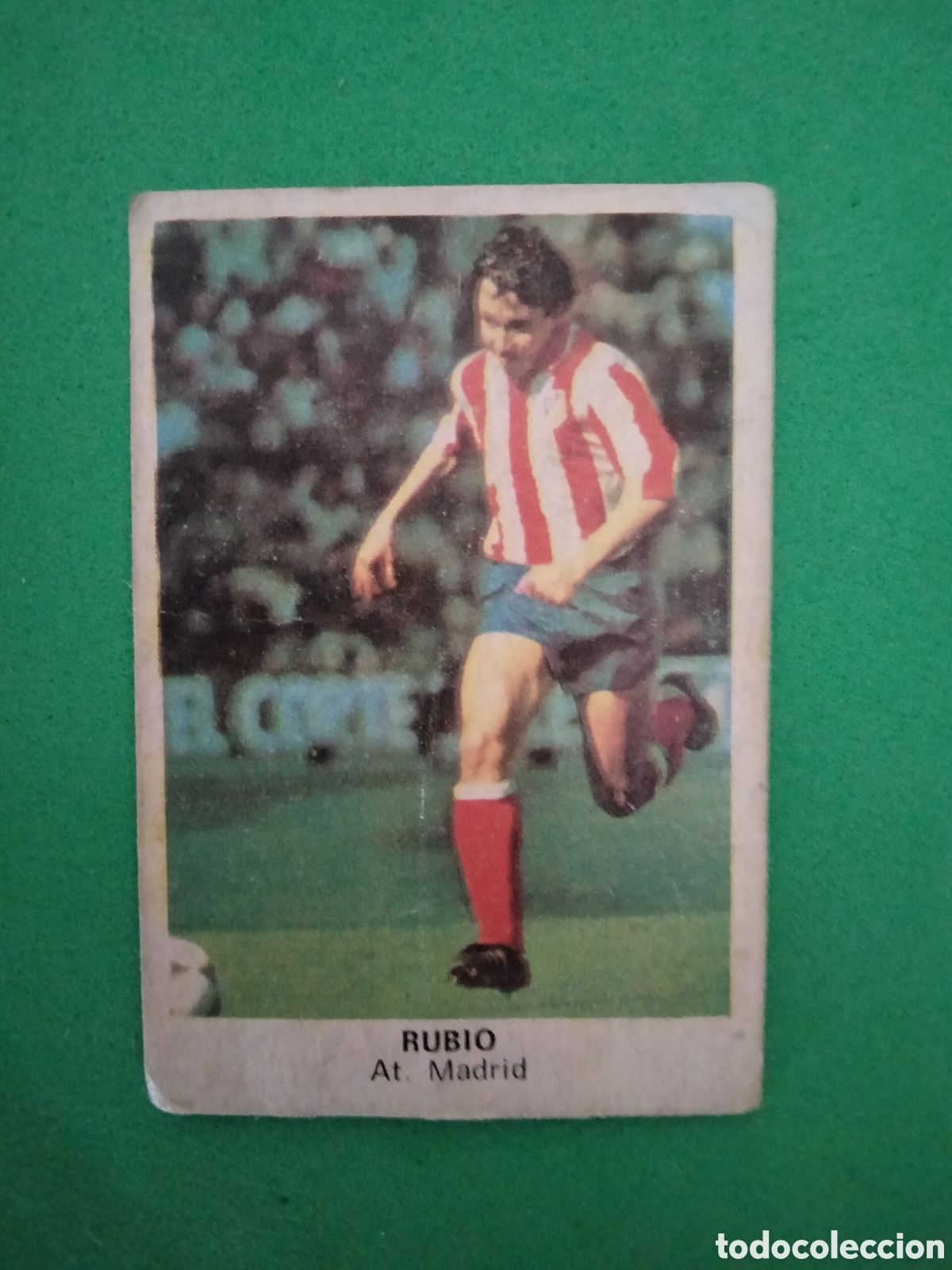 Cromos de Futebol: RUBIO ATLETICO DE MADRID CROMOS CANO FUTBOL 1984 SIN PEGAR A&Ntilde;OS 80 UN POCO SOBADO VER FOTOS