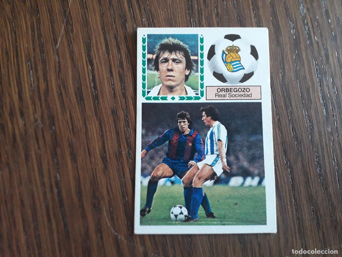 Figurine di Calcio: cromo de ediciones Este, liga 83-84 de futbol, Orbegozo, Real Sociedad. nunca pegado.