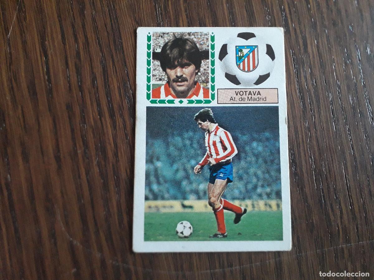 Fu&szlig;ball-Sticker: cromo de ediciones Este, liga 83-84 de futbol, Votava, Atl&eacute;tico de Madrid. nunca pegado.