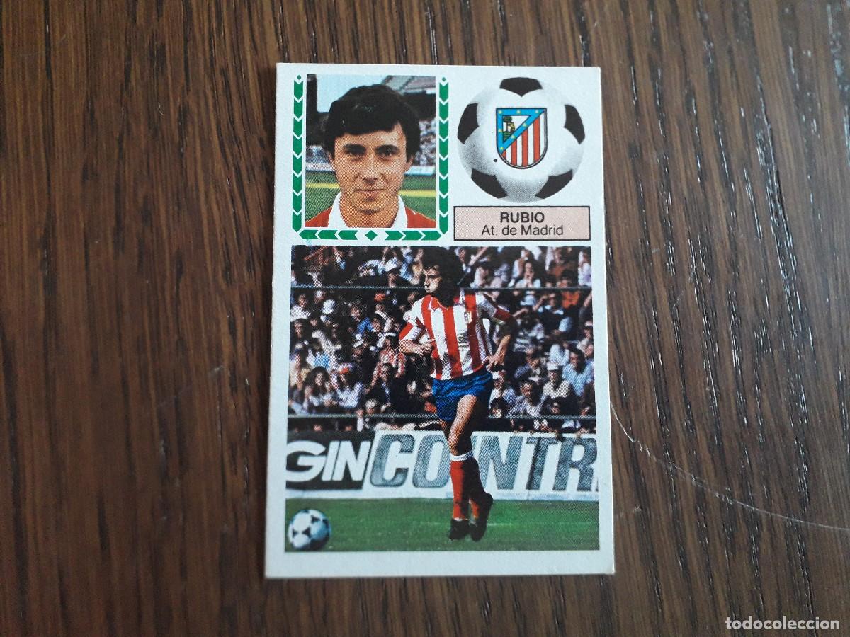 Figurine di Calcio: cromo de ediciones Este, liga 83-84 de futbol, Rubio, Atl&eacute;tico de Madrid. nunca pegado.
