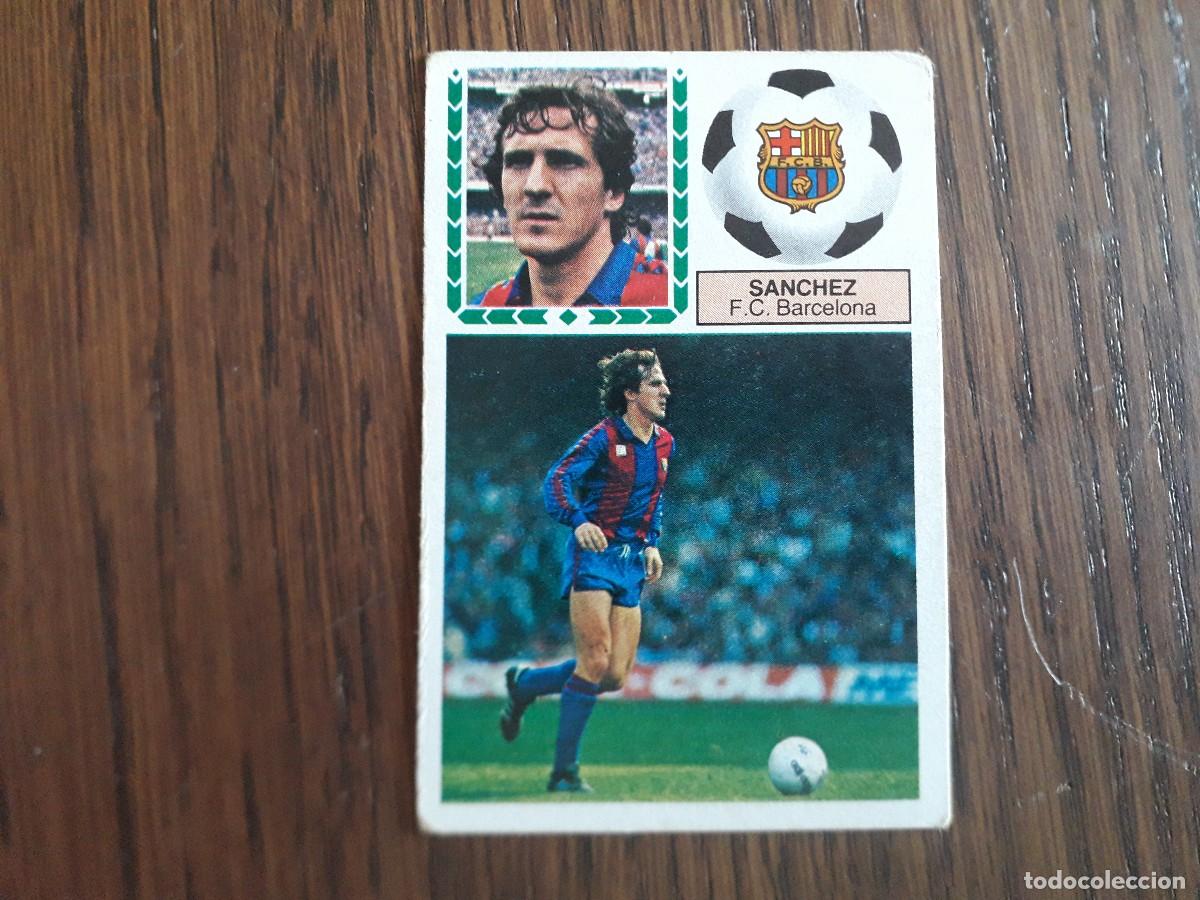 Fu&szlig;ball-Sticker: cromo de ediciones Este, liga 83-84 de futbol, S&aacute;nchez, F.C. Barcelona. nunca pegado.