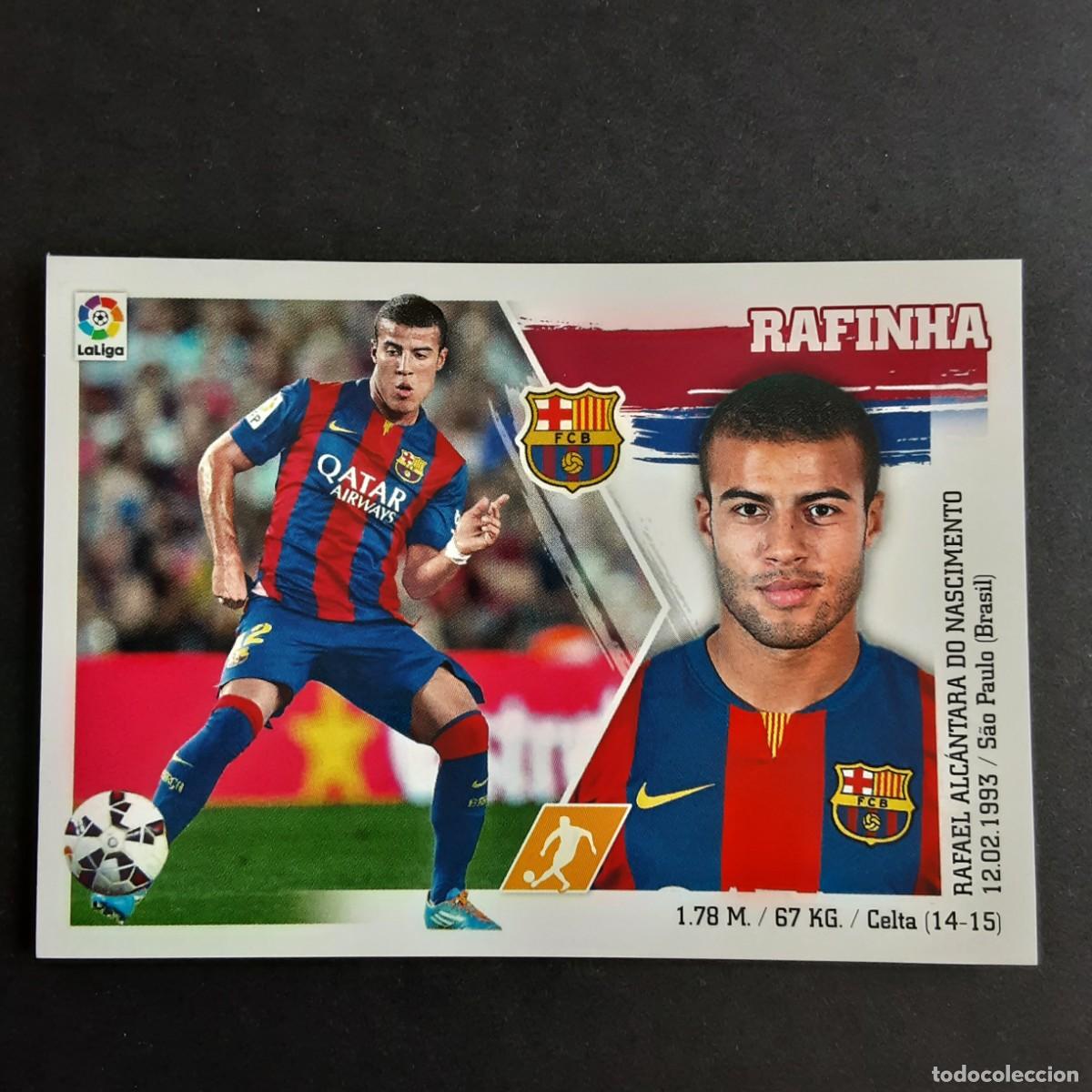 Cromos de f&uacute;tbol: CROMO LIGA 2015 2016 15 16 COLECCIONES ESTE PANINI N&ordm;16 RAFINHA-BARCELONA NUNCA PEGADO