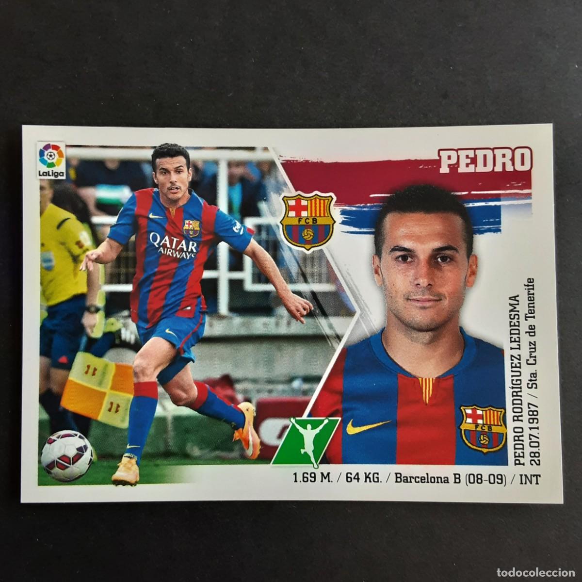 Figurine di Calcio: CROMO LIGA 2015 2016 15 16 COLECCIONES ESTE PANINI N&ordm;20 PEDRO-BARCELONA NUNCA PEGADO