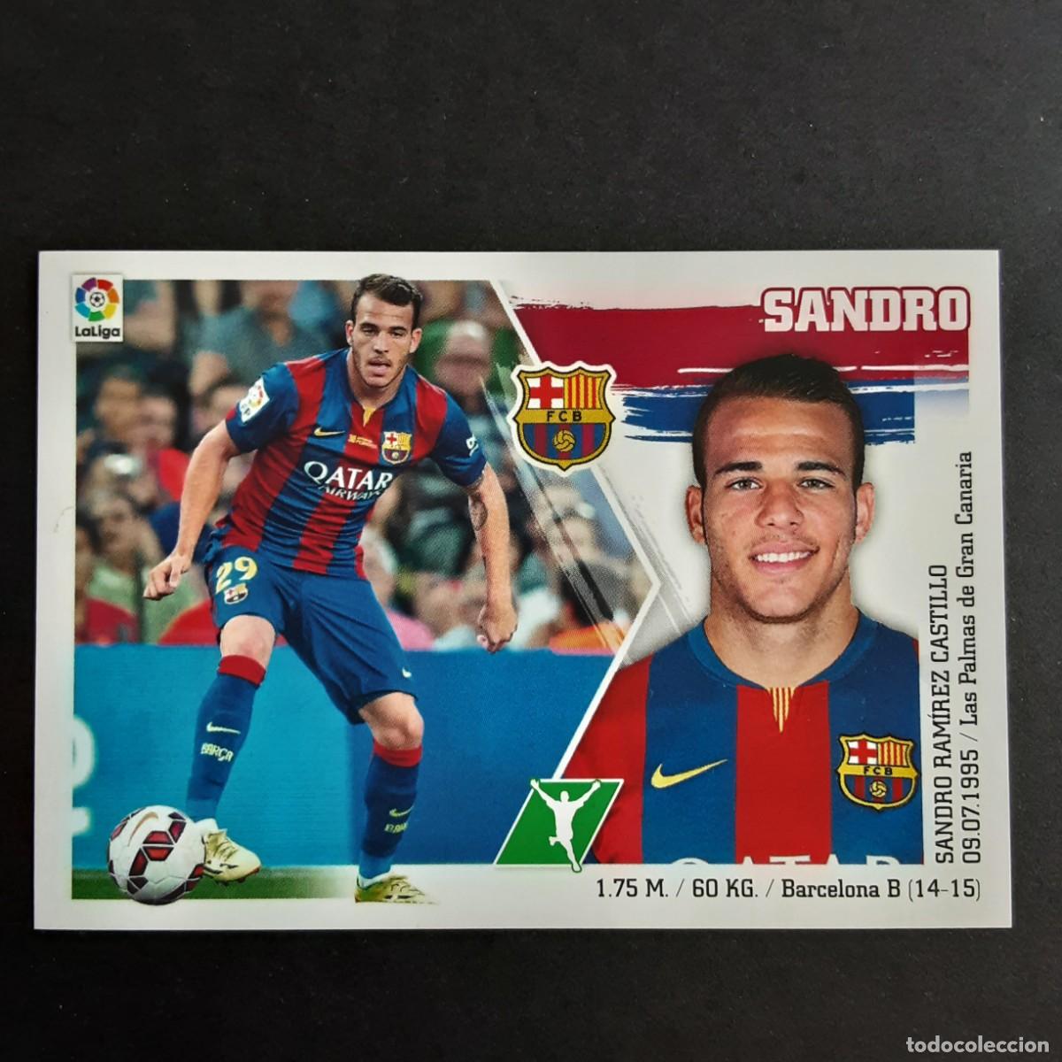 Cromos de f&uacute;tbol: CROMO LIGA 2015 2016 15 16 COLECCIONES ESTE PANINI N&ordm;22 SANDRO-BARCELONA NUNCA PEGADO