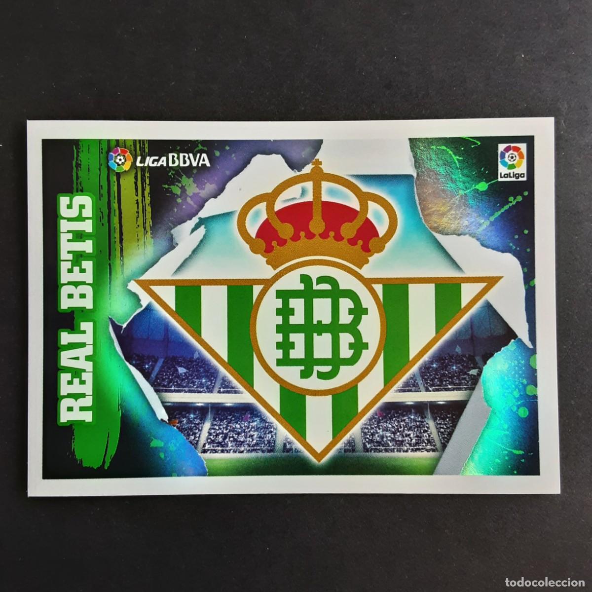 Cromos de f&uacute;tbol: CROMO LIGA 2015 2016 15 16 COLECCIONES ESTE PANINI N&ordm;1 ESCUDO-BETIS NUNCA PEGADO