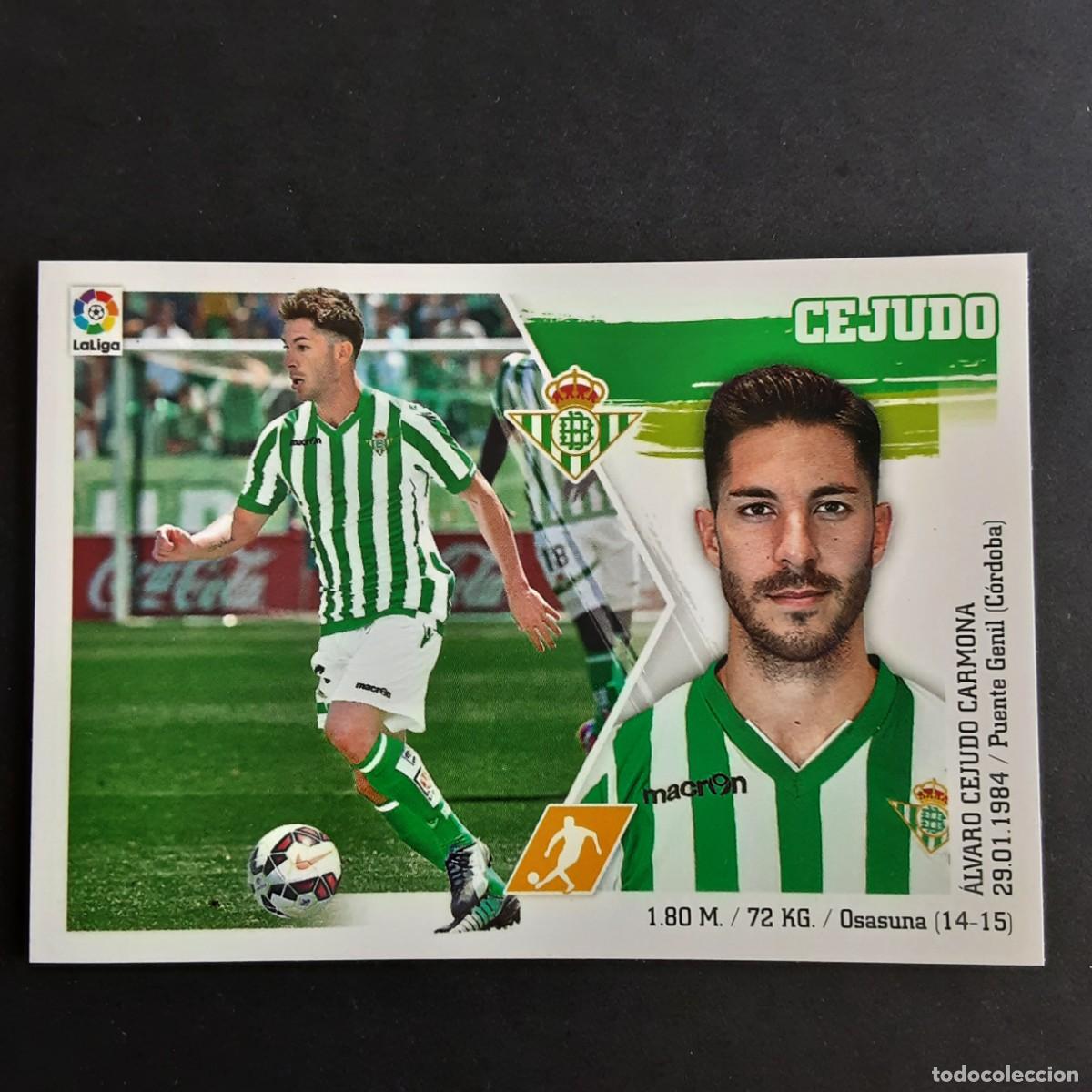 Football Stickers: CROMO LIGA 2015 2016 15 16 COLECCIONES ESTE PANINI N&ordm;17 CEJUDO-BETIS NUNCA PEGADO