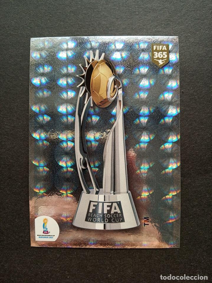 Figurine di Calcio: 540 Logo Trofeo Beach soccer Trophy Panini sticker FIFA 365 2017 2018 17 18 sin pegar nunca pegado