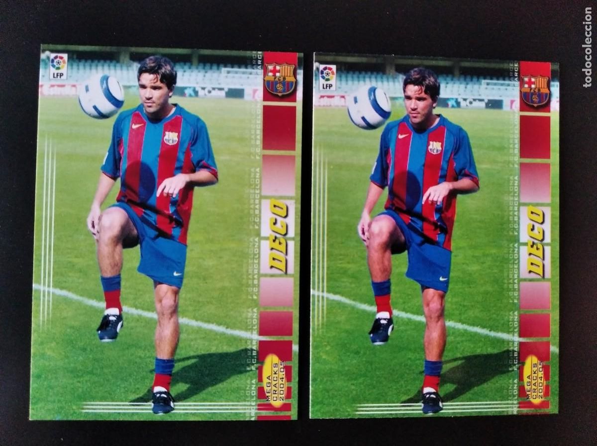 Cromos de Futebol: Megacracks 2004/05,F.C.Barcelona,Deco (ERROR,DISTINTA ALTURA DEL N&deg;63).