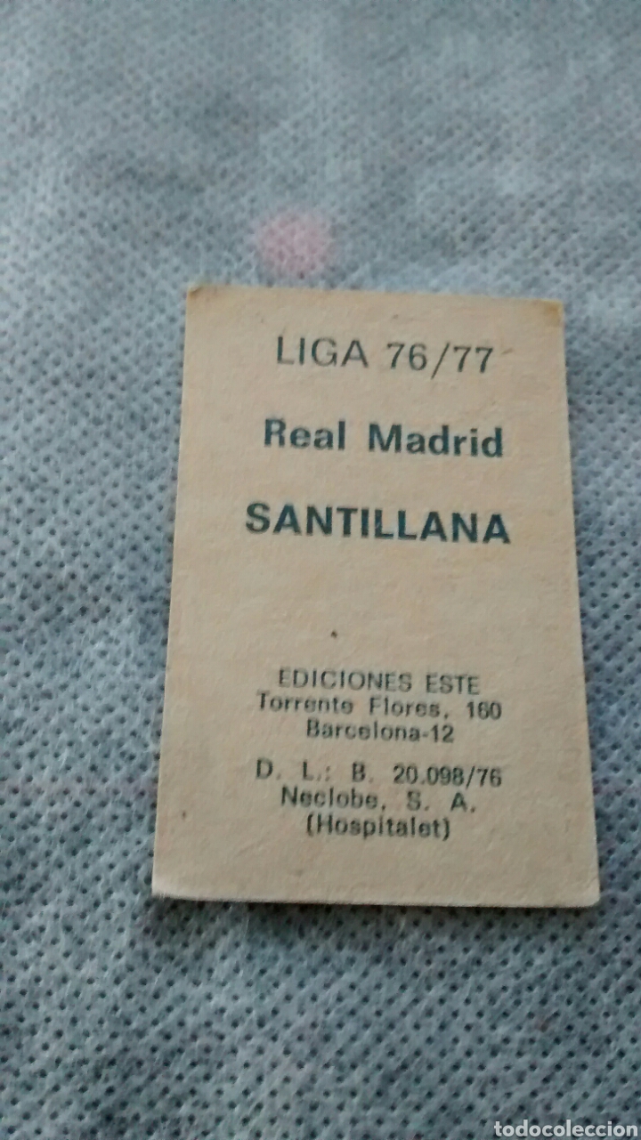 Cromos de f&uacute;tbol: SANTILLANA EDICIONES ESTE 76 77 - Foto 2