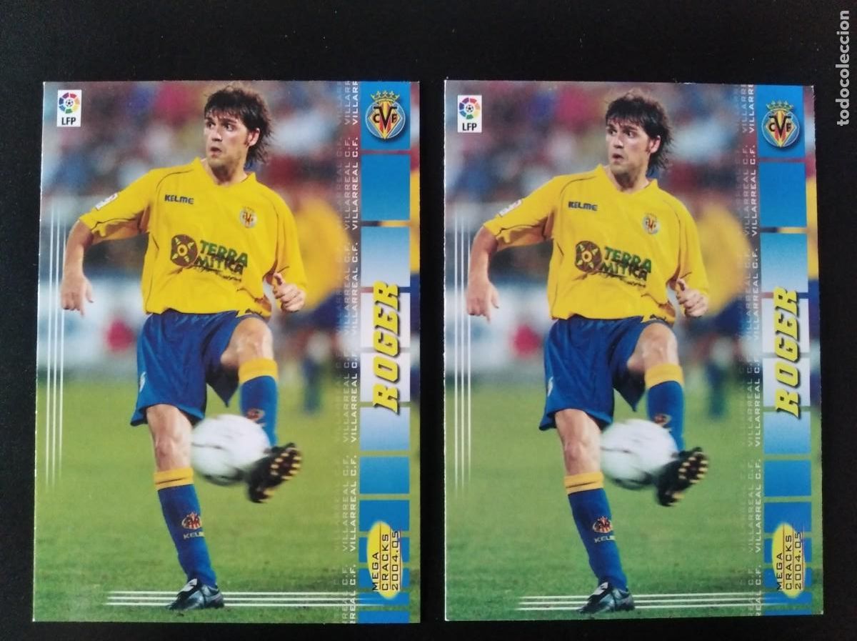 Cromos de Futebol: Megacracks 2004/05,Villarreal C.F.,Roger (ERROR,DISTINTA ALTURA DEL N&deg;336).