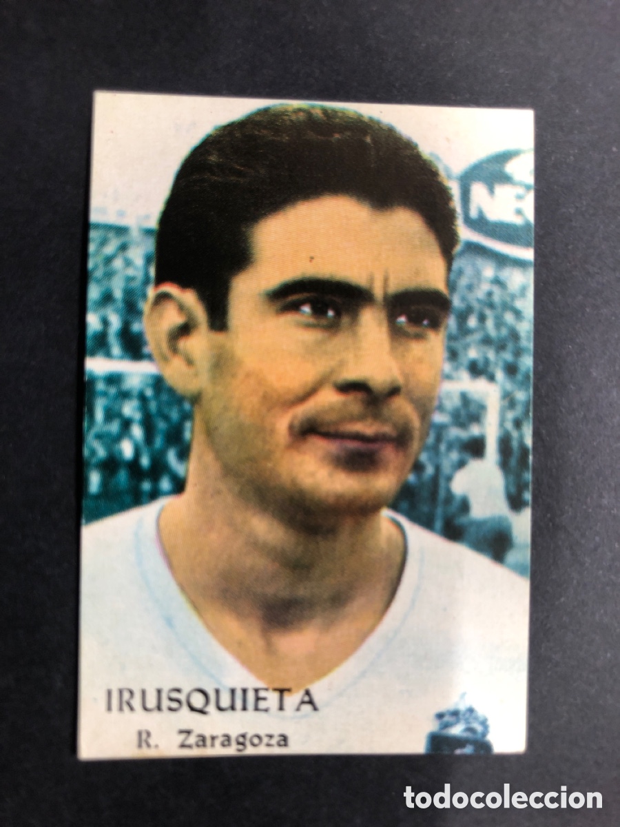 Fu&szlig;ball-Sticker: CROMO NUNCA PEGADO CAMPEONATO FUTBOL 1968-1969 R.ZARAGOZA IRUSQUIETA EDITORIAL FHER