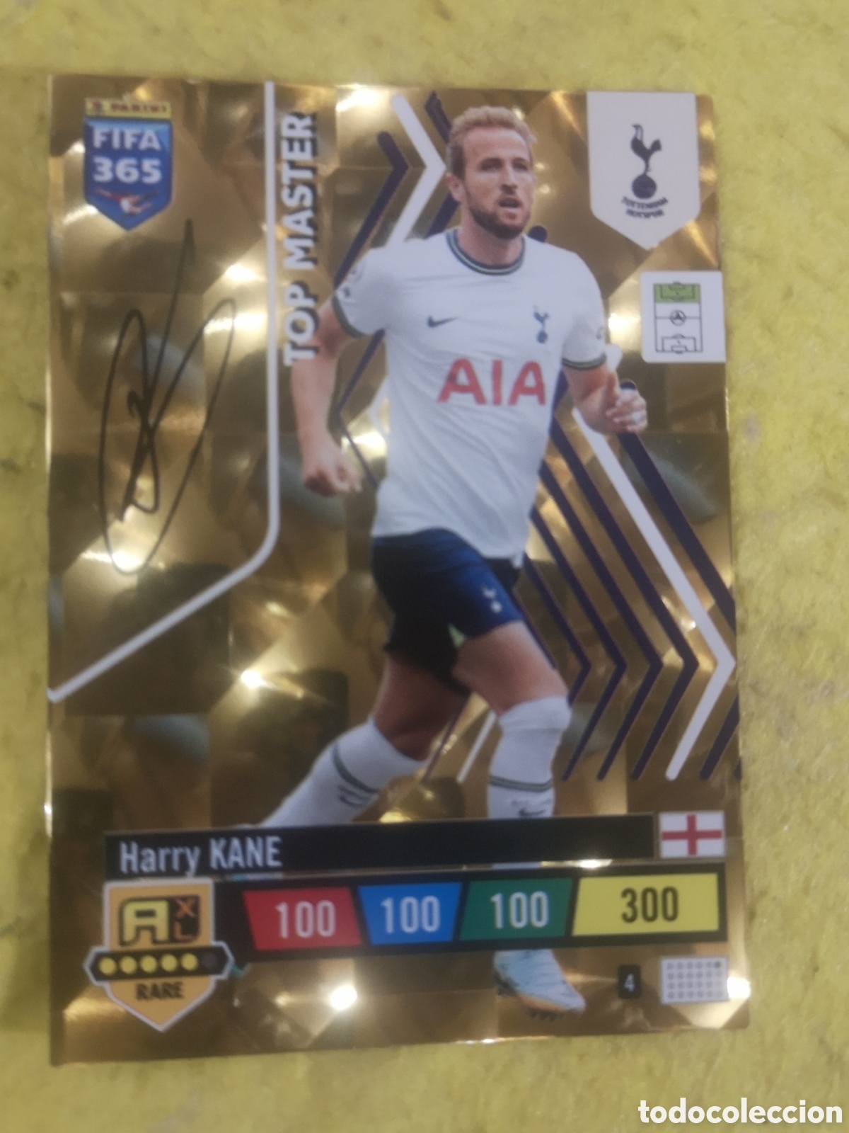 Cromos de f&uacute;tbol: FIFA 365 ADRENALYN 2023 TOP MASTER HARRY KANE FIRMADA - 4