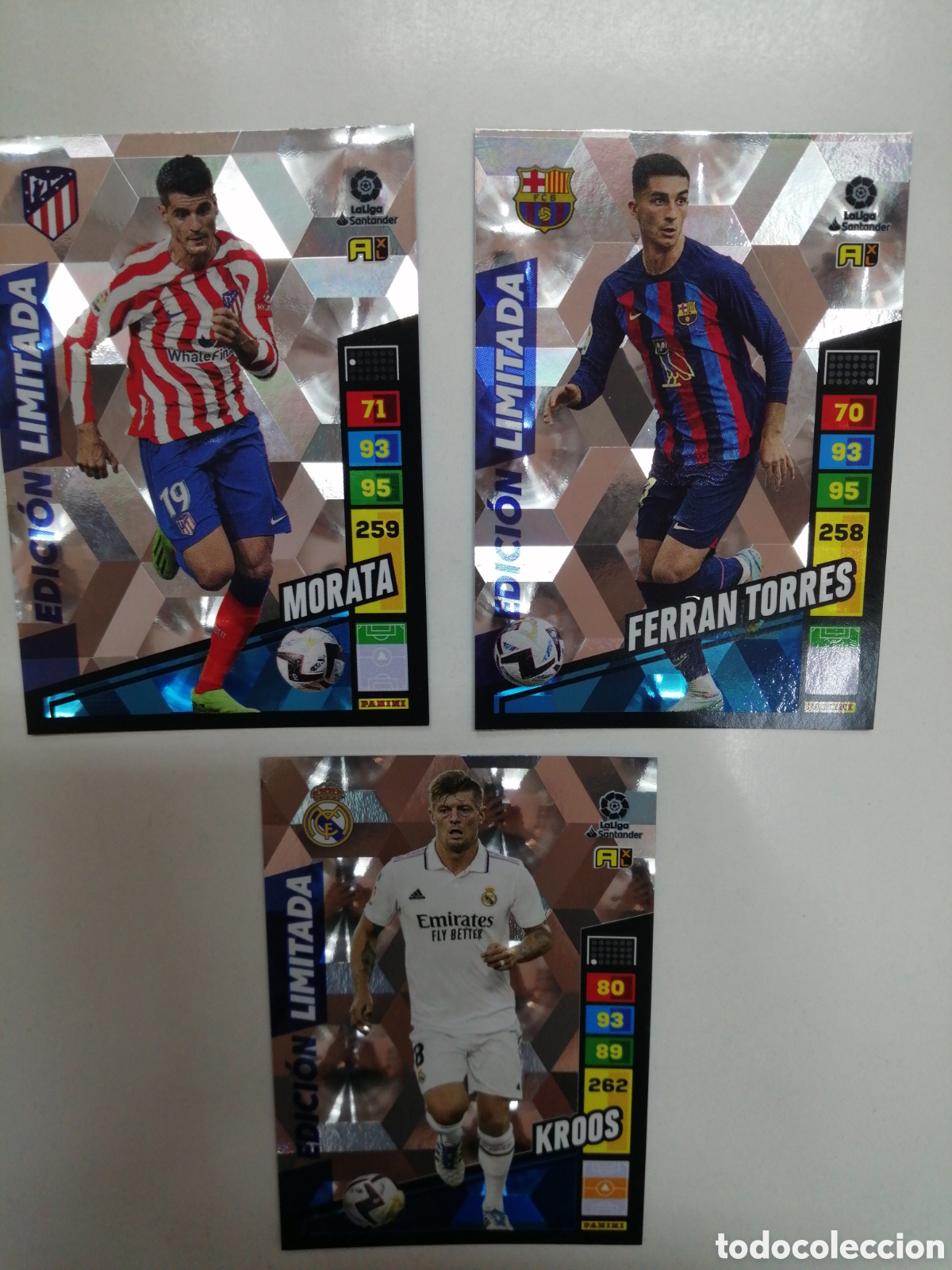 Fu&szlig;ball-Sticker: ADRENALYN 2022 2023 EDICION LIMITADA MORATA KROOS FERRAN