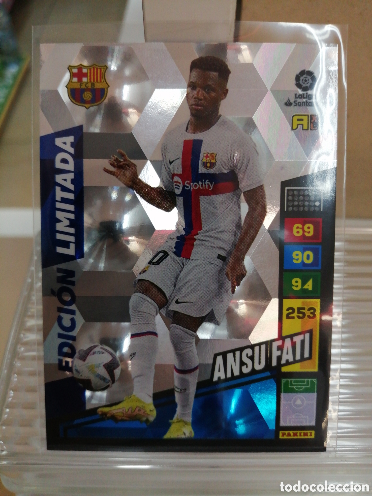 Cromos de f&uacute;tbol: EDICI&Oacute;N LIMITADA ANSU FATI ADRENALYN XL 2022 2023