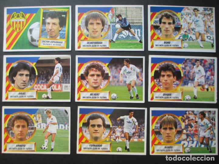 Cromos de F&uacute;tbol: 13 CROMOS VALENCIA C. DE FUTBOL DIFERENTES LIGA 88 / 89 1988 1989 ED. ESTE NUNCA PEGADOS