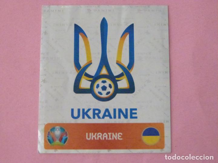 Cromos de f&uacute;tbol: CROMO DE FUTBOL ESCUDO DE UCRANIA SIN PEGAR N&ordm; 322 TOURNAMENT EUROCOPA EURO 2020 PANINI