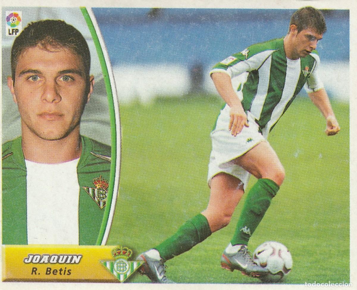 Cromos de f&uacute;tbol: ESTE 03-04 JOAQU&Iacute;N. NUNCA PEGADO. - Foto 1