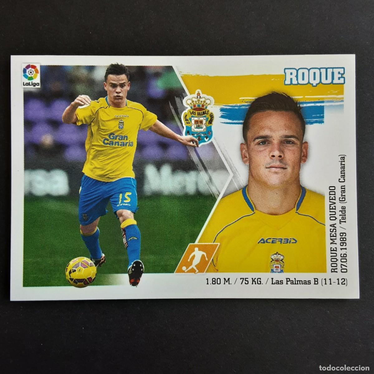 Cartes &agrave; collectionner de Football: CROMO LIGA 2015 2016 15 16 COLECCIONES ESTE PANINI N&ordm;14 ROQUE-LAS PALMAS NUNCA PEGADO