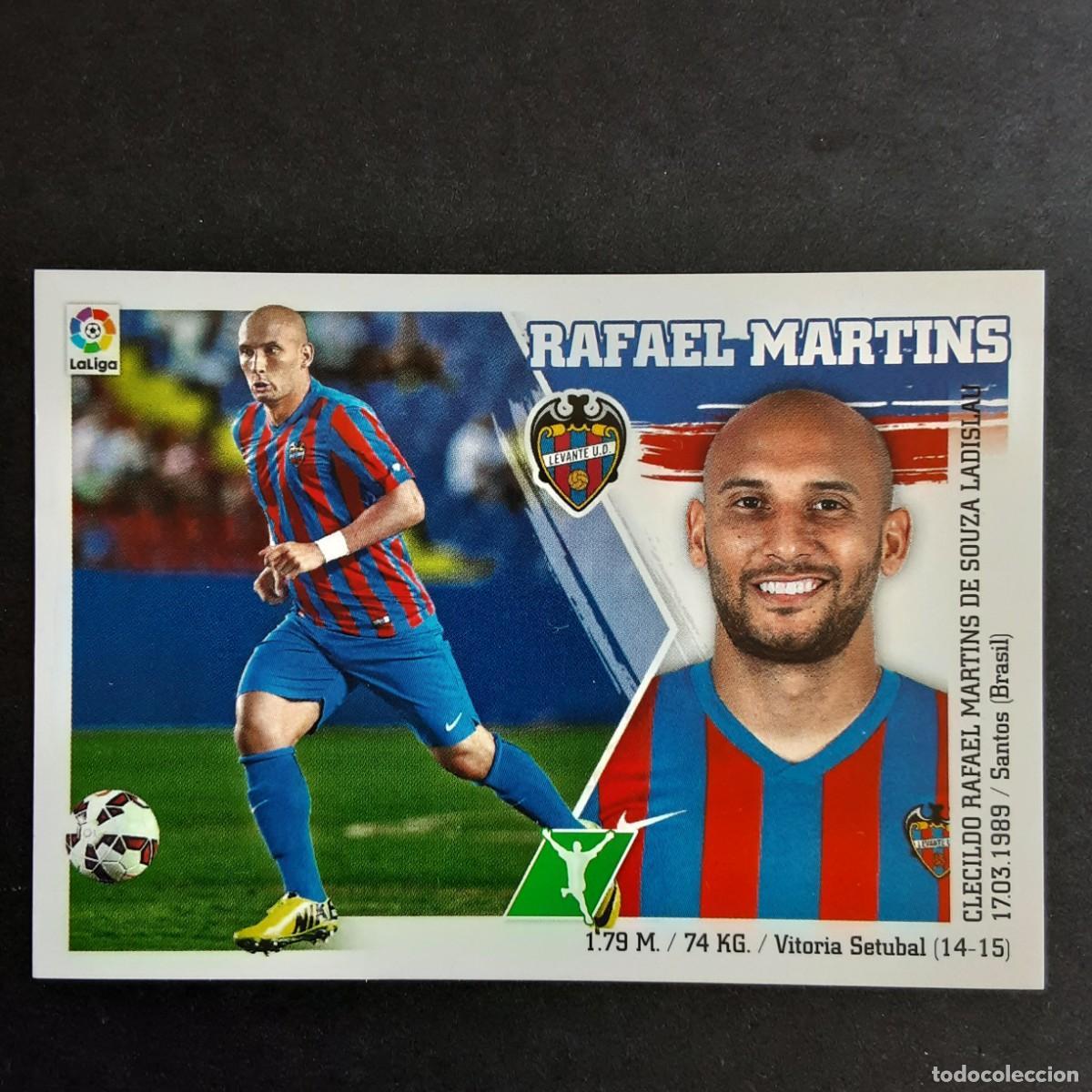 Figurine di Calcio: CROMO LIGA 2015 2016 15 16 COLECCIONES ESTE PANINI N&ordm;18 RAFAEL MARTINS-LEVANTE NUNCA PEGADO