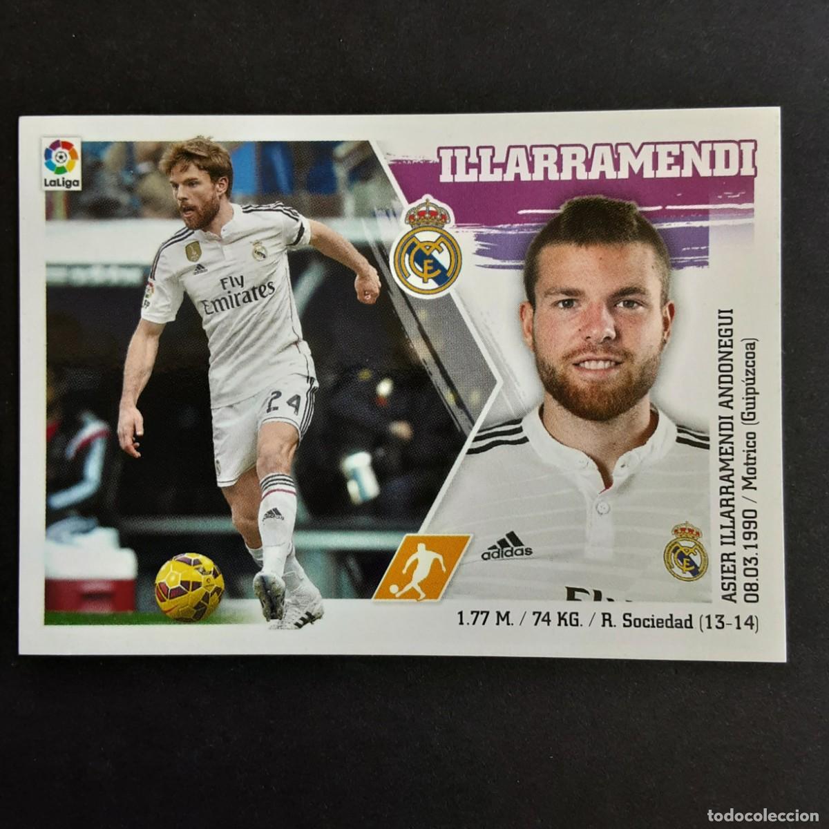 Figurine di Calcio: CROMO LIGA 2015 2016 15 16 COLECCIONES ESTE PANINI N&ordm;13 ILLARRAMENDI-REAL MADRID NUNCA PEGADO