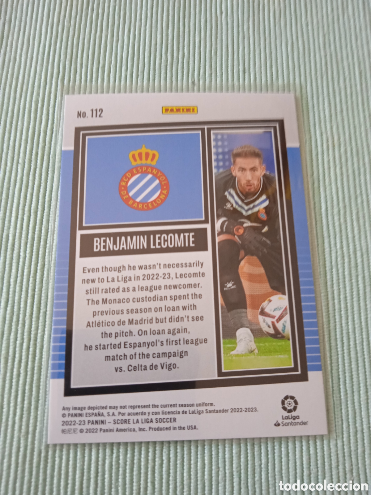 Cromos de f&uacute;tbol: Lecomte RCD Espanyol Score Panini paralela laser - Foto 2