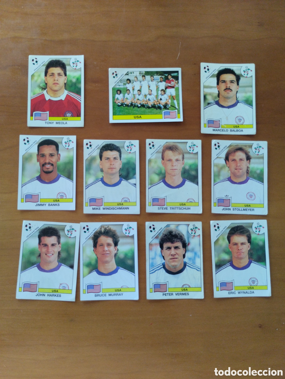 Cromos de F&uacute;tbol: ITALIA 90 LOTE 11 CROMOS USA MUNDIAL ITALIA 90 PANINI. LOTE COMPLETO 14&euro; SUELTOS A 1'50&euro;