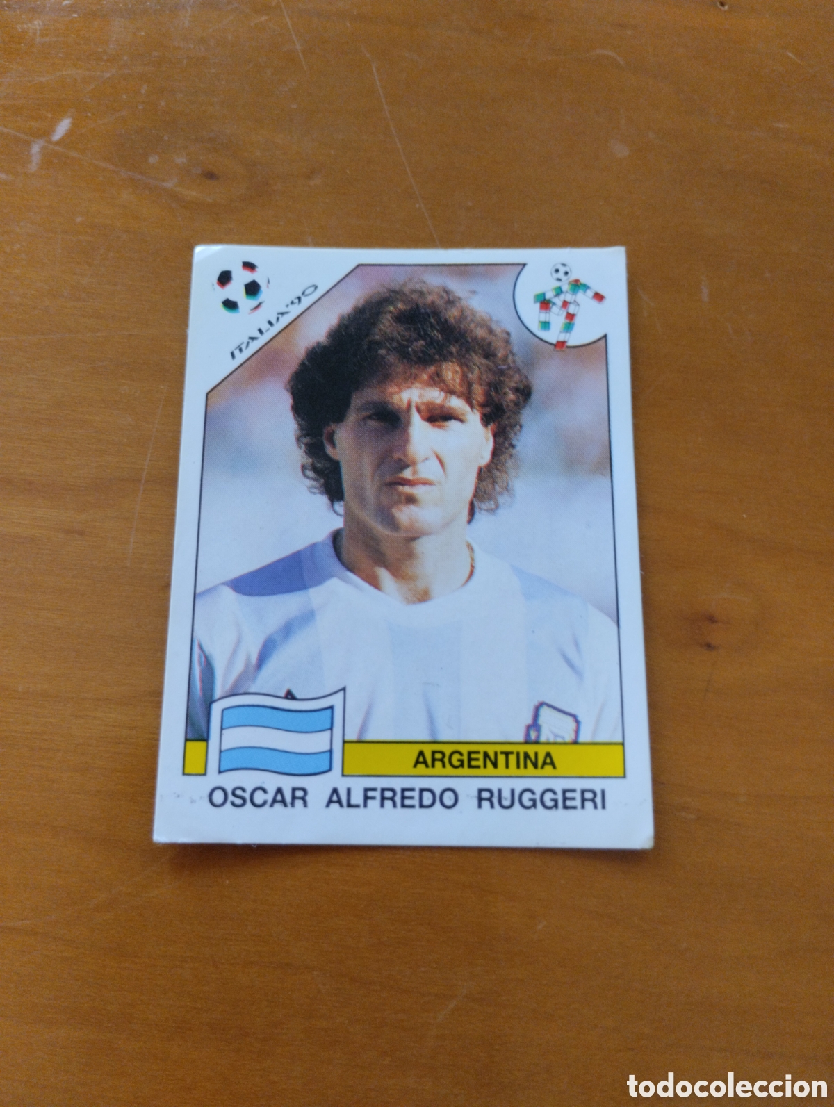 Cartes &agrave; collectionner de Football: ODCAR RUGGERI ARGENTINA CROMO N 120 MUNDIAL ITALIA 90 , PANINI 1990 NUNCA PEGADO