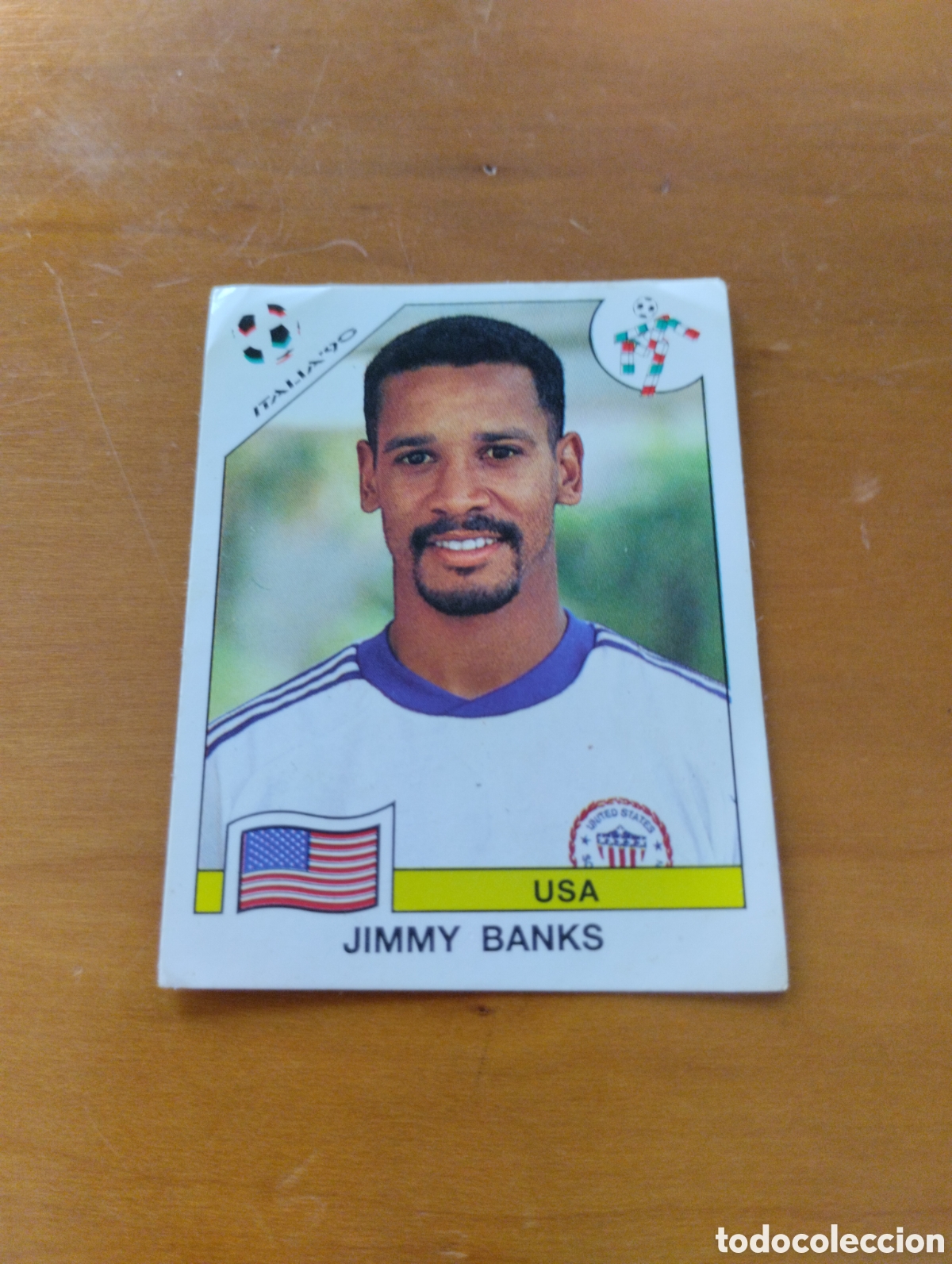 Cromos de F&uacute;tbol: JIMMY BANKS USA CROMO N 100 MUNDIAL ITALIA 90 PANINI 1990