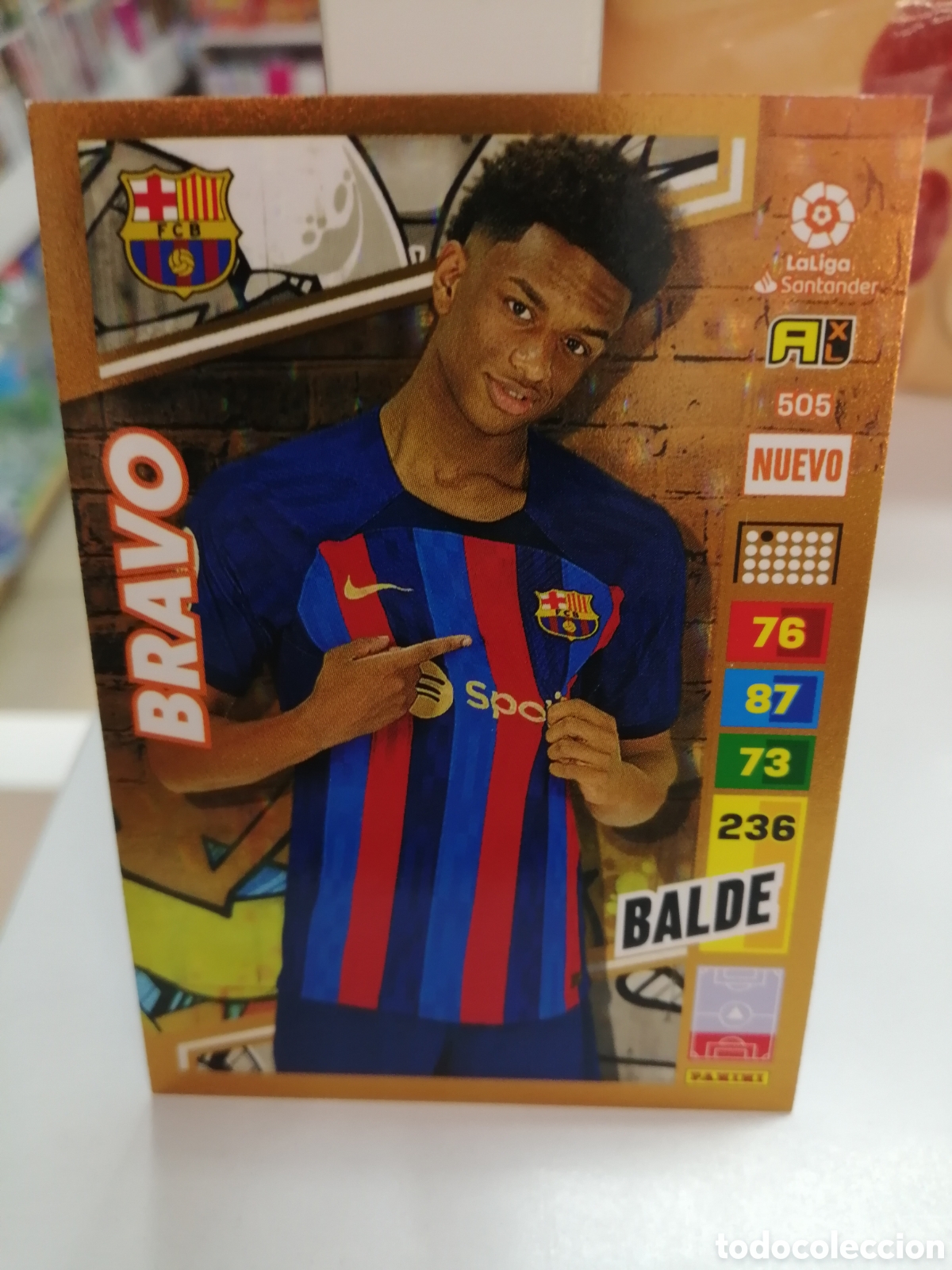 Cromos de f&uacute;tbol: ADRENALYN XL 2022 2023 NUEVO BRAVO BALDE 505