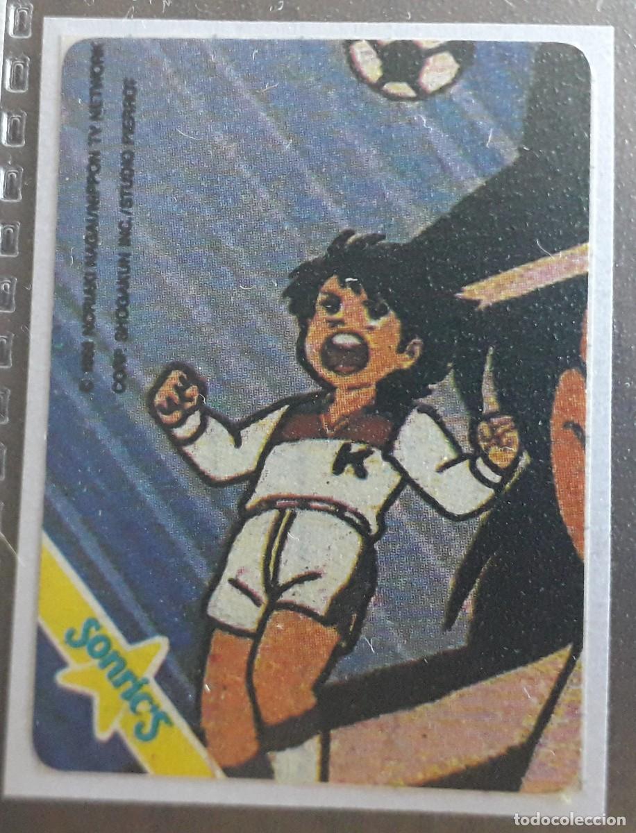 Fu&szlig;ball-Sticker: cromo pegatina de chicle sonric's, Oliver & Benji, futbol, a&ntilde;o 1988