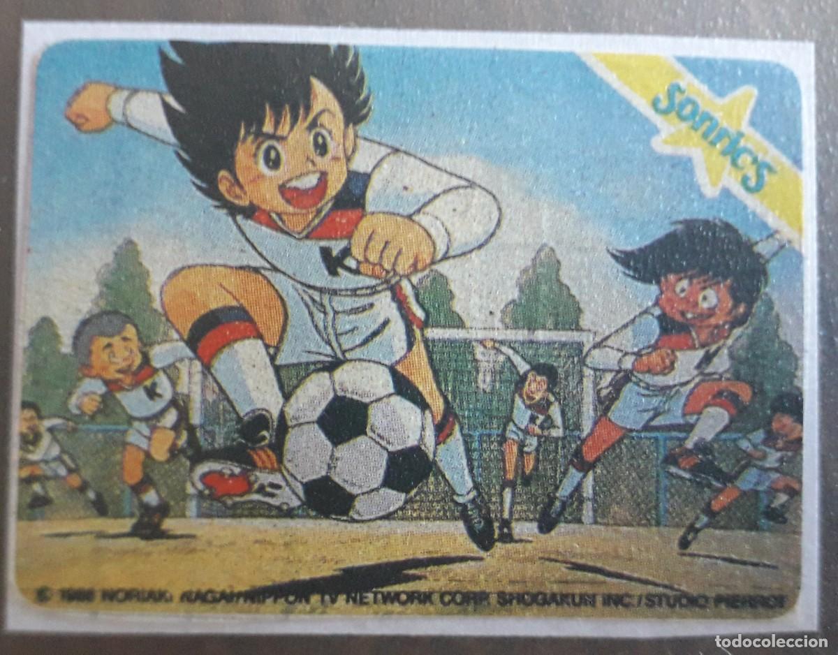 Cromos de F&uacute;tbol: cromo pegatina de chicle sonric's, Oliver & Benji, futbol, a&ntilde;o 1988