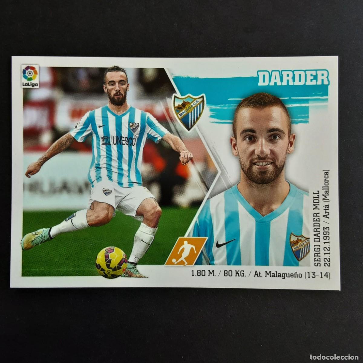 Figurine di Calcio: CROMO LIGA 2015 2016 15 16 COLECCIONES ESTE PANINI N&ordm;13 DARDER-MALAGA NUNCA PEGADO