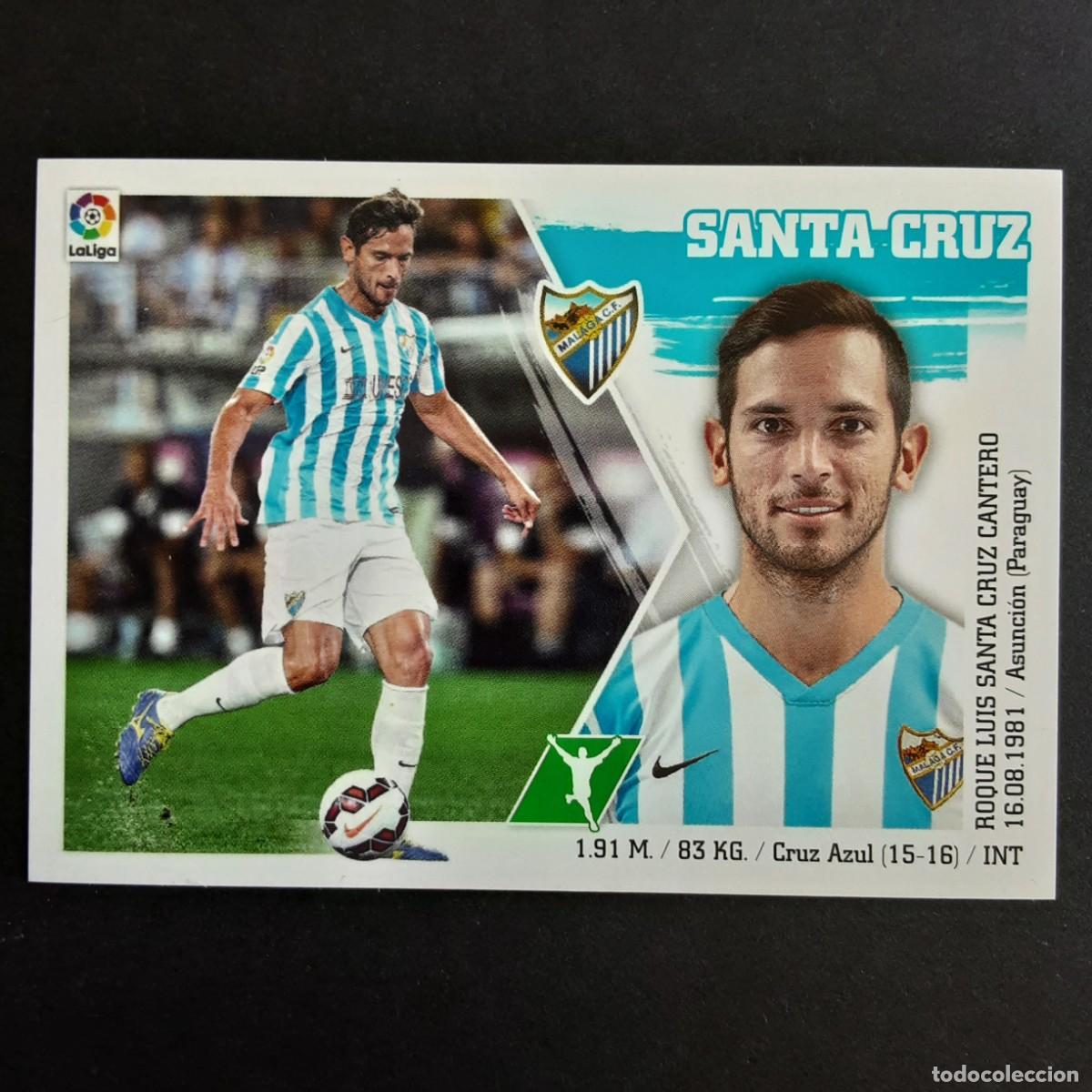 Cromos de f&uacute;tbol: CROMO LIGA 2015 2016 15 16 COLECCIONES ESTE PANINI N&ordm;22 SANTA CRUZ-MALAGA NUNCA PEGADO