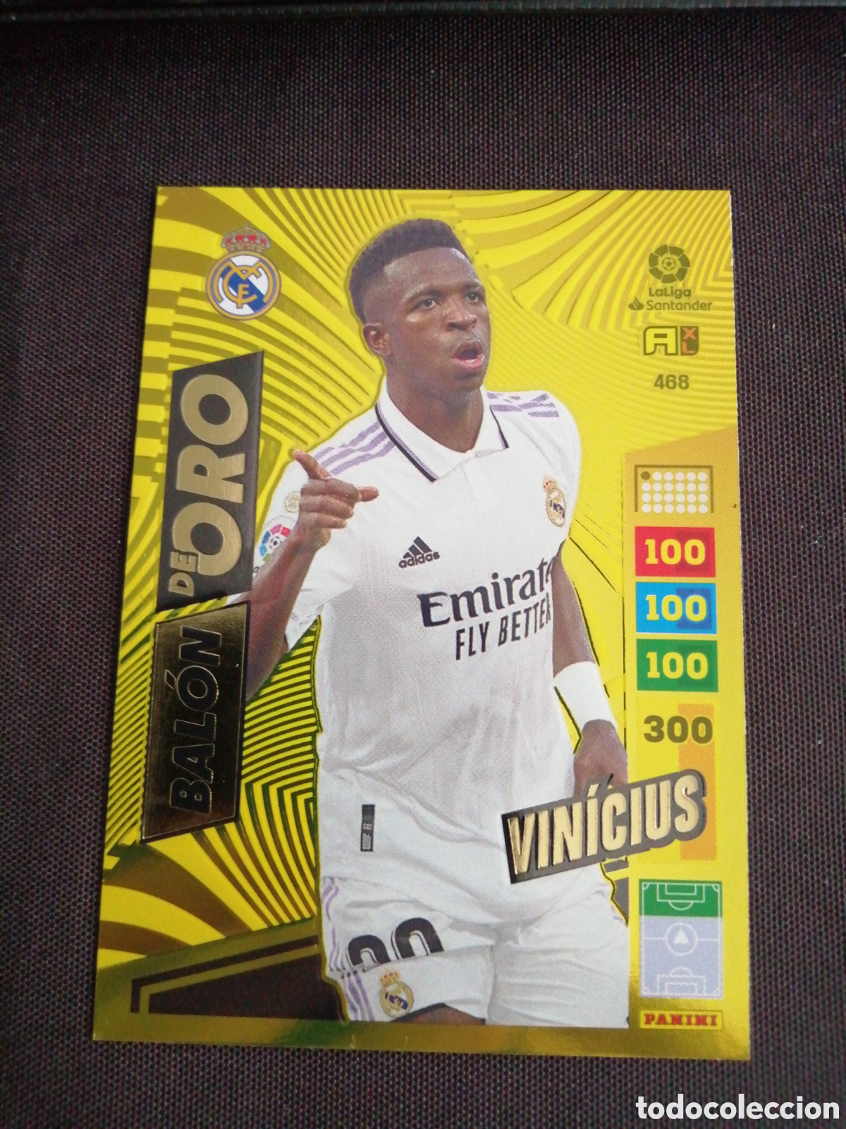 Football Stickers: 468 BALON DE ORO VINICIUS ADRENALYN XL 2022 2023