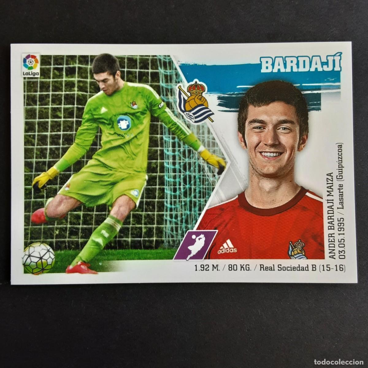 Figurine di Calcio: CROMO LIGA 2015 2016 15 16 COLECCIONES ESTE PANINI N&ordm;4 BARDAJI-R.SOCIEDAD NUNCA PEGADO