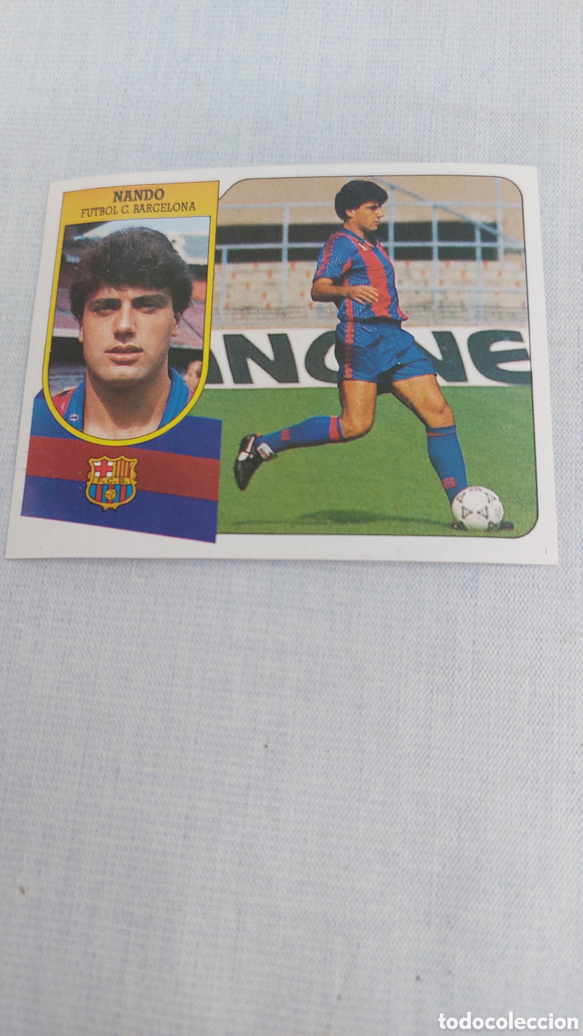 Cromos de f&uacute;tbol: Nando barcelona 91/92 - Foto 1