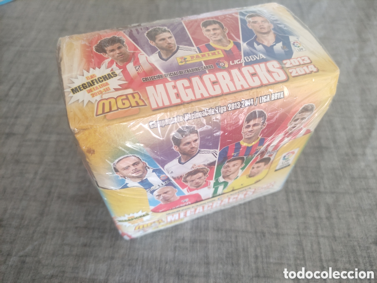 Cromos de f&uacute;tbol: Caja precintada Megacracks 2013/2014 con 50 sobres