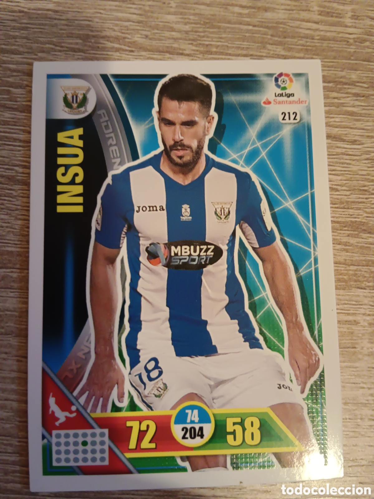 Fu&szlig;ball-Sticker: Panini Adrenalyn 2016 2017 16 17 212 Ins&uacute;a Legan&eacute;s