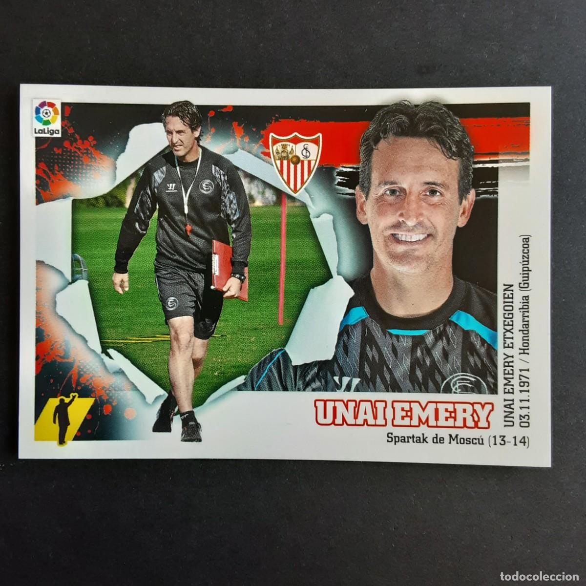 Cromos de f&uacute;tbol: CROMO LIGA 2015 2016 15 16 COLECCIONES ESTE PANINI N&ordm;2 ENTRENADOR EMERY-SEVILLA NUNCA PEGADO
