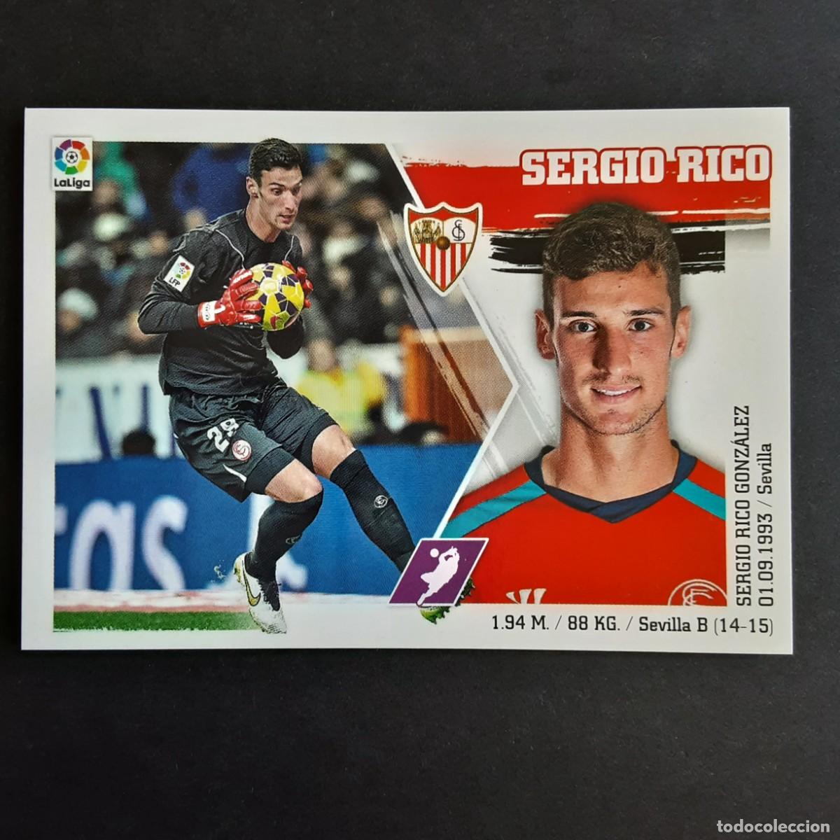 Cromos de f&uacute;tbol: CROMO LIGA 2015 2016 15 16 COLECCIONES ESTE PANINI N&ordm;3 SERGIO RICO-SEVILLA NUNCA PEGADO