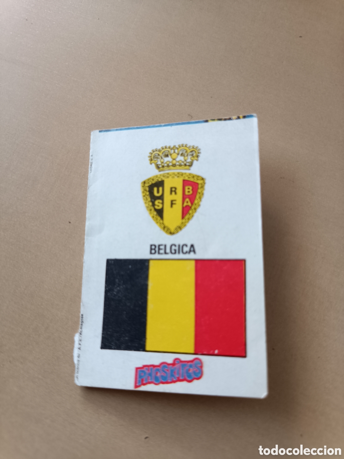Cromos de F&uacute;tbol: CROMO PHOSKITOS HISTORIA DE LOS MUNDIALES DE FUTBOL ESPA&Ntilde;A 82 N&deg; 35 B&Eacute;LGICA SIN PEGAR