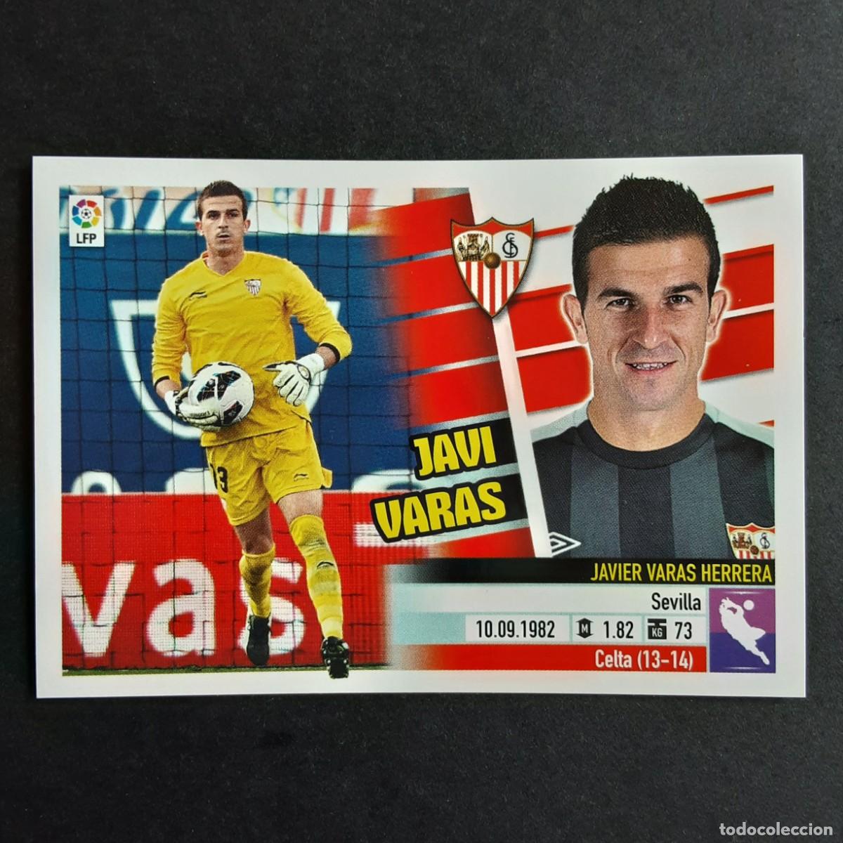 Cromos de F&uacute;tbol: CROMO LIGA 2013 2014 13 14 COLECCIONES ESTE PANINI COLOCA N&ordm;2 B JAVI VARAS-SEVILLA NUNCA PEGADO