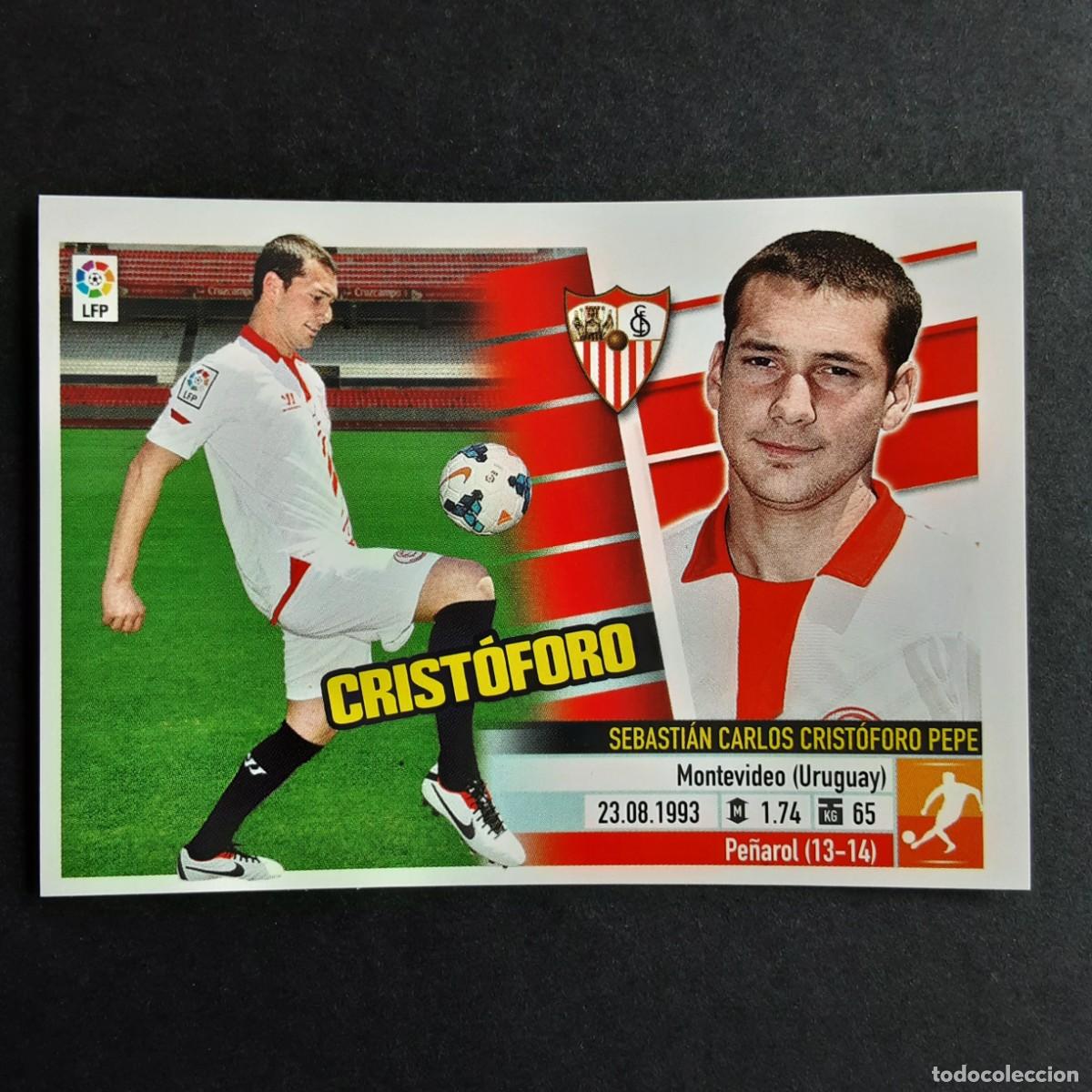 Cromos de F&uacute;tbol: CROMO LIGA 2013 2014 13 14 COLECCIONES ESTE PANINI COLOCA N&ordm;8 B CRISTOFORO-SEVILLA NUNCA PEGADO
