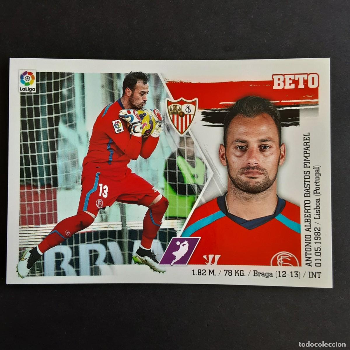 Cromos de f&uacute;tbol: CROMO LIGA 2015 2016 15 16 COLECCIONES ESTE PANINI N&ordm;4 BETO-SEVILLA NUNCA PEGADO