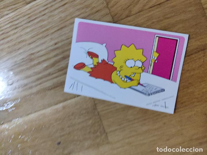 Cromos de f&uacute;tbol: numero 50 the simpons 2000 99 00 1999 sin pegar