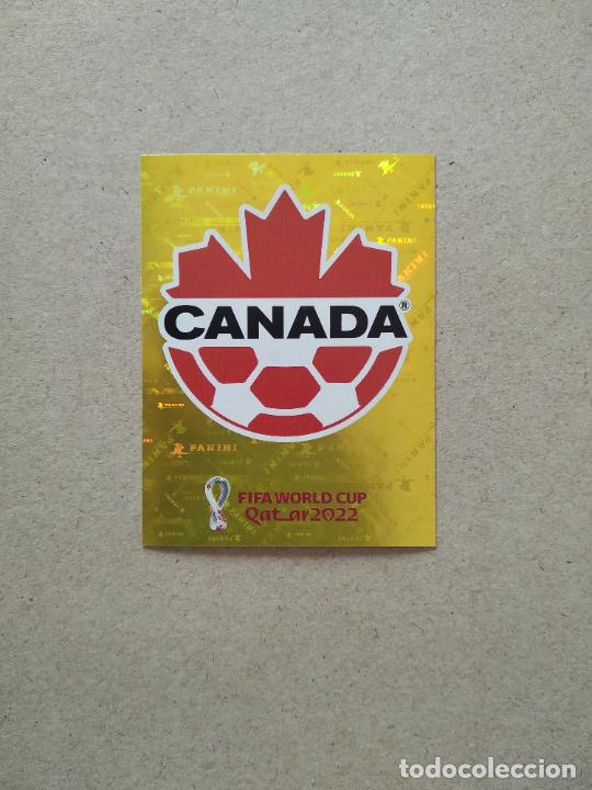 Cromos de F&uacute;tbol: CAN 2 ESCUDO LOGO CANADA CROMO FUTBOL PANINI MUNDIAL 2022 WORLD CUP QATAR COPA MUNDO
