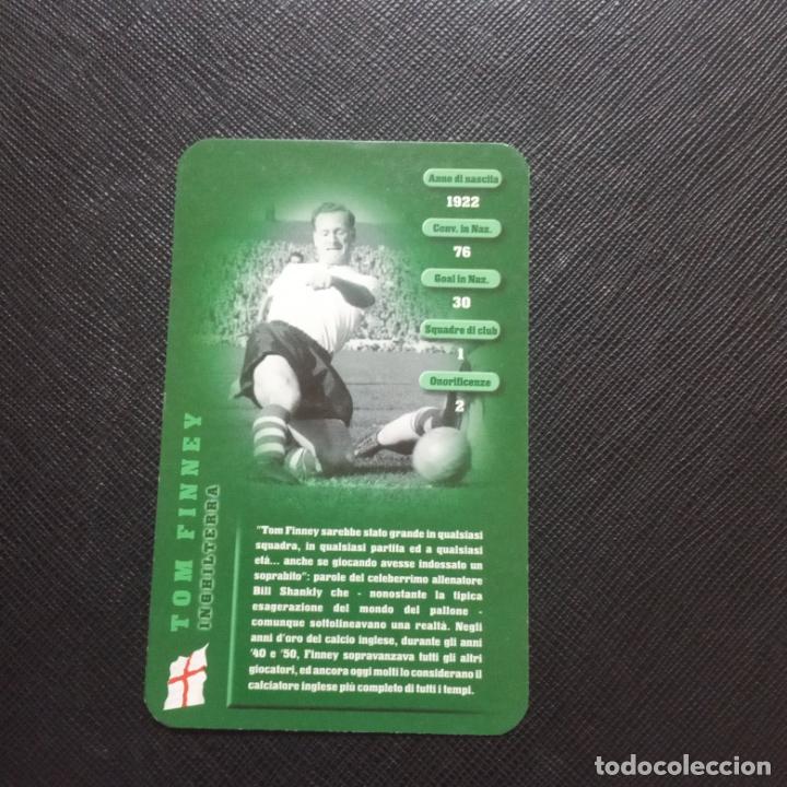 Figurine di Calcio: TOM FINNEY INGLATERRA TOP TRUMPS LEYENDAS DEL CALCIO CROMO FUTBOL