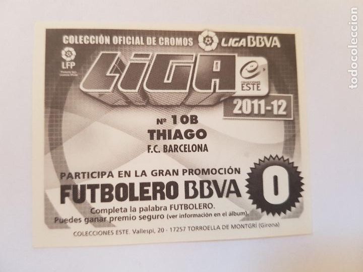 Cromos de f&uacute;tbol: THIAGO - Foto 2