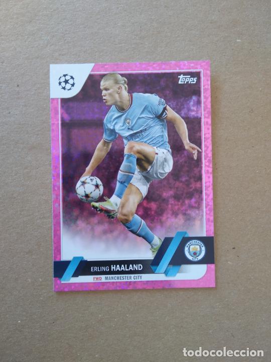 Cromos de f&uacute;tbol: N&ordm; 99 HAALAND ROSA MANCHESTER CITY CROMO FUTBOL UEFA CLUB COMPETITIONS 2022-2023 TOPPS 22-23
